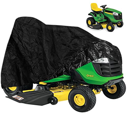 Sunluway LP93917 Riding Lawn Mower Cover For John Deere 100-X300 Series Tractors, 330D Oxford Fabric Rain Protector from Dust Dirt Snow Rain Sun Rays, Supply All Weather Outdoor Protection