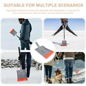 LIFKOME Strain- Reducing Snow Shovel Ice Remover Iron Garden Shovel Gardener Scoop Shovel Replacement Shovel Head Heavy Duty Ash Shovel Digging Spade