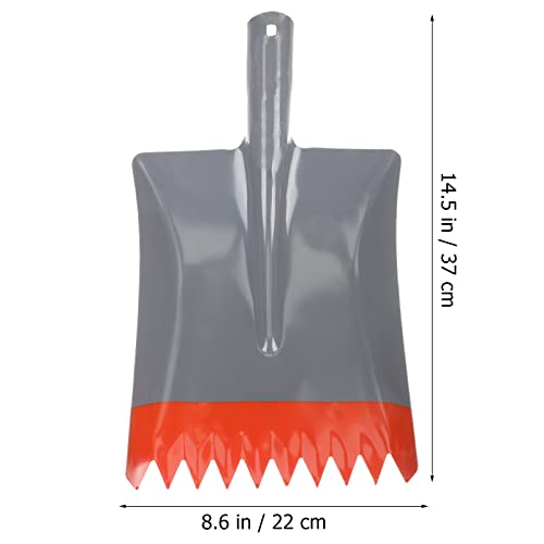 LIFKOME Strain- Reducing Snow Shovel Ice Remover Iron Garden Shovel Gardener Scoop Shovel Replacement Shovel Head Heavy Duty Ash Shovel Digging Spade