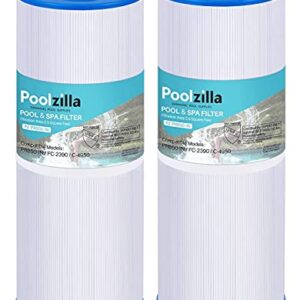 Poolzilla Spa Filter Replacement for Pleatco PRB50-IN, Unicel C-4950, Filbur FC-2390, Jacuzzi J200 Series Filter, Guardian 413-212-02, 373045, 817-5000, 5X13 Drop in Hot Tub Filter- 2 Pack