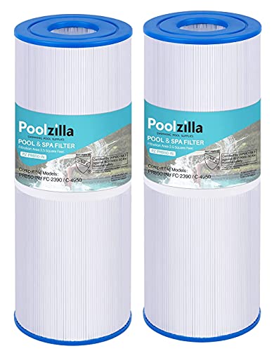 Poolzilla Spa Filter Replacement for Pleatco PRB50-IN, Unicel C-4950, Filbur FC-2390, Jacuzzi J200 Series Filter, Guardian 413-212-02, 373045, 817-5000, 5X13 Drop in Hot Tub Filter- 2 Pack