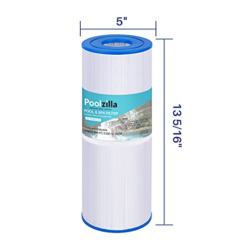 Poolzilla Spa Filter Replacement for Pleatco PRB50-IN, Unicel C-4950, Filbur FC-2390, Jacuzzi J200 Series Filter, Guardian 413-212-02, 373045, 817-5000, 5X13 Drop in Hot Tub Filter- 2 Pack