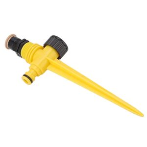 PENO Garden Spray Nozzle, Durable 360 Degree Hydraulic Drive ABS 12in DN15 Even Spray Nozzle Cold Resistant for Cooling Watering