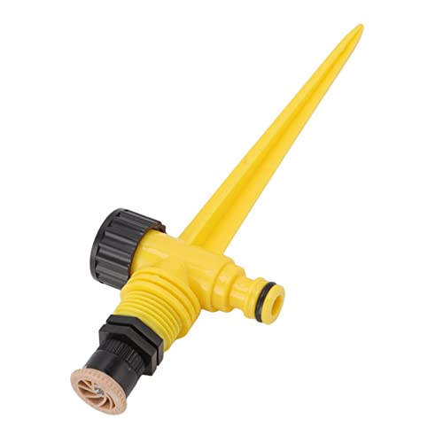 PENO Garden Spray Nozzle, Durable 360 Degree Hydraulic Drive ABS 12in DN15 Even Spray Nozzle Cold Resistant for Cooling Watering