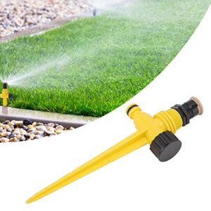 PENO Garden Spray Nozzle, Durable 360 Degree Hydraulic Drive ABS 12in DN15 Even Spray Nozzle Cold Resistant for Cooling Watering