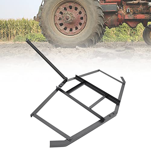 Leveling Lawn Rake, 66" Width Tow Behind Drag Harrow, Driveway Tractor Harrow with 2 Adjustable Bars, Heavy Duty Steel, Driveway Grader for ATV, UTV, Garden Lawn Tractors