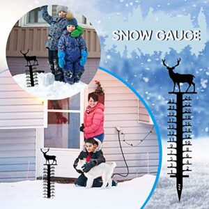 Gift 24cm Snowflake Snow Measuring Instrument Snowmobile Snow Measuring Instrument Metal Snow Measuring Ruler Outdoor Garden Ornament Typography Papers 7