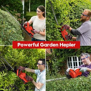 Electric hedge trimmer cordless 21V 3000mAh Battery Hedge Trimmer 22-Inch Power Hedge Trimmer With Battery And Charger, Dual Action Blade 3/5" Cut Capacity, 1500 RPM Bush Trimmer Cordless Outdoor Tool