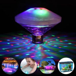 swimming pool lights for inground pool ,underwater led color changing floating pool lights with 8 modes lighting waterproof pool light that float for disco pool pond fountain garden party decoration