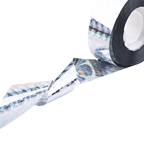 90M Bird Tape, Pet Bird Deterrent Tape, Audible Visual Flashing Reflective Ribbon, Suitable for Gardens, Orchards, Lawns, Airports