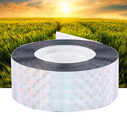 90M Bird Tape, Pet Bird Deterrent Tape, Audible Visual Flashing Reflective Ribbon, Suitable for Gardens, Orchards, Lawns, Airports