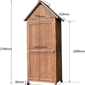 MUWIZ Outdoor Storage Shed, Storage Shed and Tool Shed Outdoor Garden Storage Shed, Outside Tool Sheds w/Asphalt Waterproof Roof