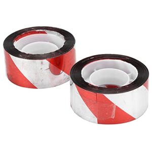 hztyyier reflective scare tape, bird scare ribbon thick reflective bird ​deterrent tape garden orchard accessories reflective scare birds tape for scare birds away(2 pieces of red silver, 100m)