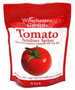 winchester gardens 18 count tomato fertilizer spikes bag