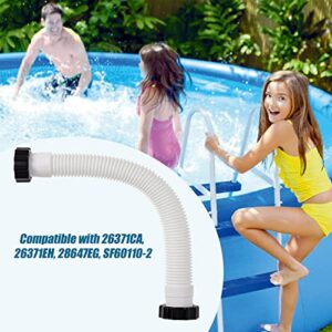11535 Pool Sand Filter Pump Hose, Interconnecting Hose Replacement Compatible with Intex 16 Inch Sand Filter Pumps & Saltwater Systems