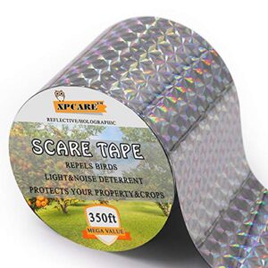 xpcare bird scare tape ribbon – 350ft x 2in reflective tape rainbow tape products to prevent birds from hitting windows