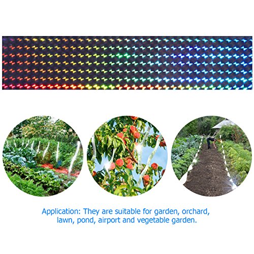 XPCARE Bird Scare Tape Ribbon - 350ft x 2in Reflective Tape Rainbow Tape Products to Prevent Birds from Hitting Windows