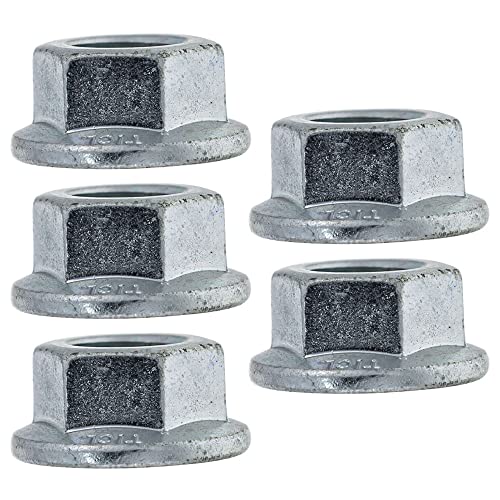 John Deere 14M7296 M10 Flange Nuts 5-Pack GT235 LX280 X350 X570 X950 Garden Tractors Lawn Mowers