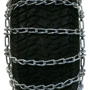 The ROP Shop | Pair of 2 Link Tire Chains 18x8.5x8 for John Deere Lawn Mower & Garden Tractor