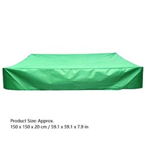 Enkelbruke Pool Cover Waterproof Protective Square Cover Garden Courtyard Square Small Sunshade Pool Cover (59.1 x 59.1 x 7.9 in)