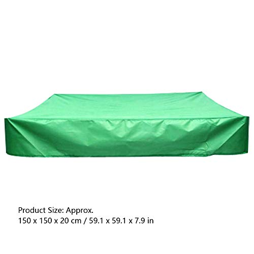 Enkelbruke Pool Cover Waterproof Protective Square Cover Garden Courtyard Square Small Sunshade Pool Cover (59.1 x 59.1 x 7.9 in)