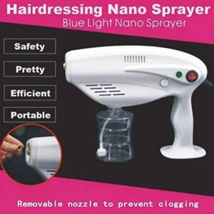 Steam Gun Spray Nano Atomizer Small Sterilization Container Steam Gun, Handheld Rechargeable Nano Atomizer Electric Sprayer Nozzle Adjustable Fogger for Home, Office, School or Garden