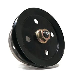 The ROP Shop | Spindle Assembly with Pulley for John Deere M110006, M122456 Garden Tractor Deck