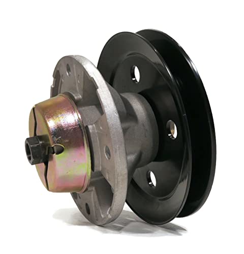 The ROP Shop | Spindle Assembly with Pulley for John Deere M110006, M122456 Garden Tractor Deck