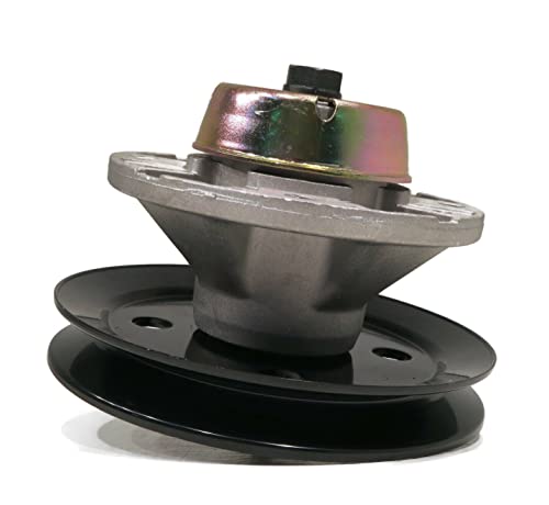 The ROP Shop | Spindle Assembly with Pulley for John Deere M110006, M122456 Garden Tractor Deck