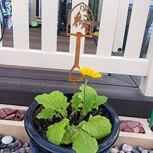 Snow Shovel for Driveway - Recycling Metal Gift Garden for Gardeners Great Shovel Small Decoration & Hangs