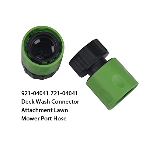 921-04041 Lawn Mower Deck Wash Quick Connect Port Hose Adapter/Attachment, Compatible With Cub Cadet MTD Troy-Bilt Deck Wash Adapter, Connect Clean Blades, Replaces 532416405, 721-04041 More.