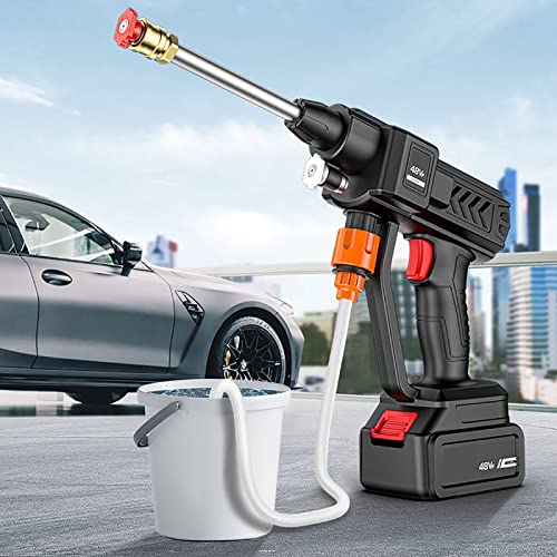 21V Cordless Mini Power Washer with Accessories Portable Electric Under Carriage Power Washer for Cars Gardens Terraces Windows Cleaning Works