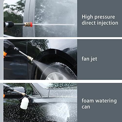 21V Cordless Foam Sprayer Car Washwith Accessories Portable Electric Pressure Washer Car for Cars Gardens Terraces Windows Cleaning Works