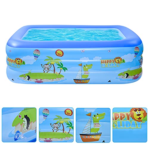 Inflatable Swimming Pool, Inflatable Pool for Kids and Baby, 71 x 55x 23.6 Inch Thickened Family Inflatable Lounge Blow Up Pool for Toddlers, Outdoor, Garden, Backyard, Summer Water Party