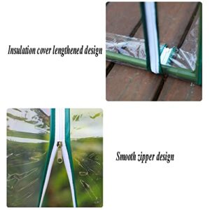 MAHFEI Greenhouse, Walk-in Garden Plastic Insulation Shed 2/3/4/5 Layer Insulation Shed Antifreeze Bracket Waterproof and Easy to Clean for Balconies, Gardens (Color : Green, Size : 69x49x126cm)