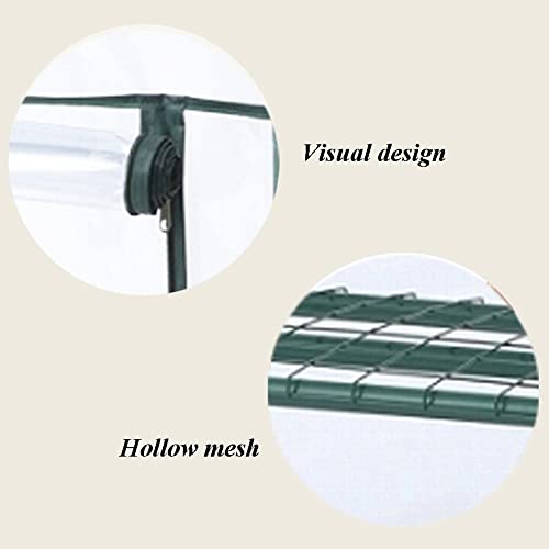 MAHFEI Greenhouse, Walk-in Garden Plastic Insulation Shed 2/3/4/5 Layer Insulation Shed Antifreeze Bracket Waterproof and Easy to Clean for Balconies, Gardens (Color : Green, Size : 69x49x126cm)