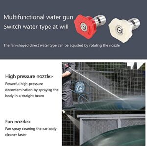 21V Cordless Car Wash Machine with Accessories Portable Electric Pressure Washer with Water Tank for Cars Gardens Terraces Windows Cleaning Works