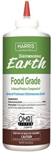 harris diatomaceous earth food grade, half pound with easy application puffer tip