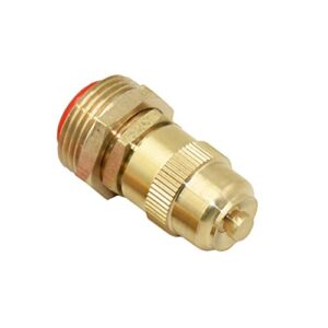 Quick Connect Garden Hose Brass Male 1/2" 3/4" Gardening Nozzle Adjustable Nozzle Fountain 360-degree Lawn Greenhouse Irrigation 1 (Color : 1I2 3I4)