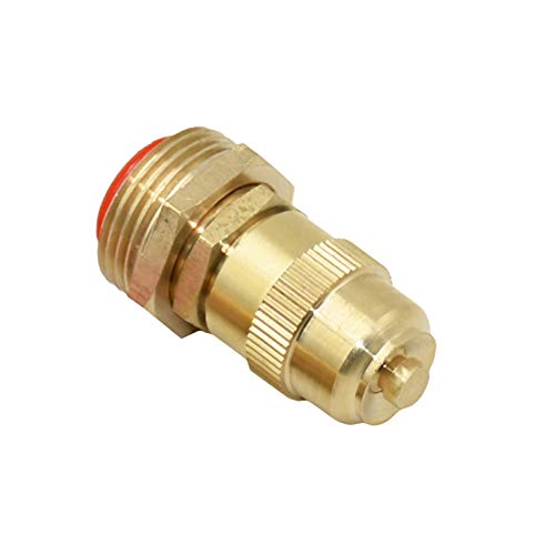 Quick Connect Garden Hose Brass Male 1/2" 3/4" Gardening Nozzle Adjustable Nozzle Fountain 360-degree Lawn Greenhouse Irrigation 1 (Color : 1I2 3I4)