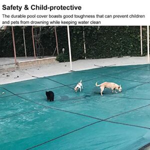 Covers Mesh In Ground Pool Safety for Kids/Pets Protection, Outdoor Garden Winter Rectangular Swimming Pool (Size : 400×600cm/13×19ft)