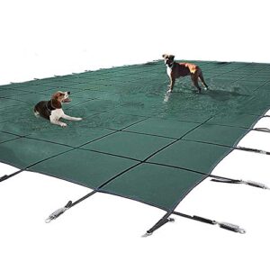 covers mesh in ground pool safety for kids/pets protection, outdoor garden winter rectangular swimming pool (size : 400×600cm/13×19ft)