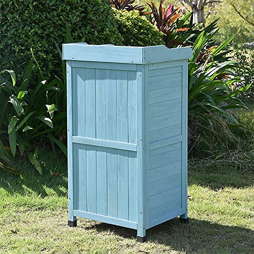 MUWIZ Outdoor Storage Shed, Storage Shed and Tool Shed Garden Storage Shed Small 3 Tier Fir Wood Locker Patio Tool Locker Locker Tool Locker Lawn Care Equipment