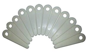 4 inch poly cut trimmer blades compatible with stihl husqvarna 12 pack