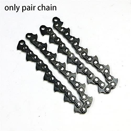 Lawn Mower Chain Weed Trimmer Head,65Mn Garden Grass Trimmer Head with Coil Chain Fits for Straight Shafts Lawn Mower Garden Pole Trimmer Tools & Chain Mower & Garden Grass Trimmer (1xChain)