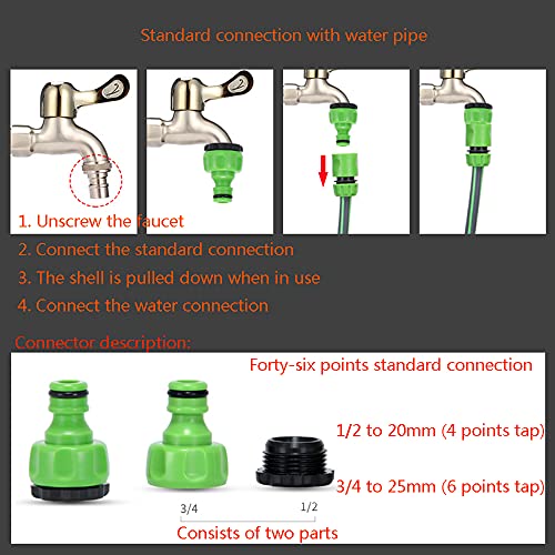 Retractable Garden Hose Reel Portable Simple Household Hose Reel Car With Spray Nozzle And Standard Connector + Plastic Foam Pot Garden Plastic Mini Rolling Hose Reel Various Lengths Of Water Hoses