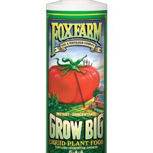 Fox Farm Starter Bundle | Big Bloom, Grow Big, Tiger Bloom (Pack of 3-16 oz. Bottles) | 12 Quart Ocean Forest Garden Potting Soil Bag | The Hydroponic City Stakes