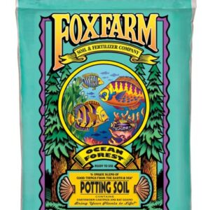 Fox Farm Starter Bundle | Big Bloom, Grow Big, Tiger Bloom (Pack of 3-16 oz. Bottles) | 12 Quart Ocean Forest Garden Potting Soil Bag | The Hydroponic City Stakes