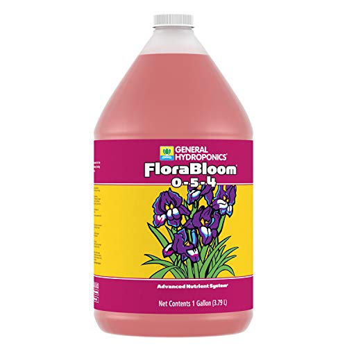 General Hydroponics FloraBloom 0-5-4, Use With FloraMicro & FloraGro For A Tailor-Made Nutrient Mix, Provides Nutrients For Reproductive Growth, Ideal For Hydroponics, 1-Gallon