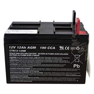 Ariens Gravely 04738800 12V 12A 190CCA Battery OEM Apex Ikon Zoom Pro-Turn Edge Snow Blowers